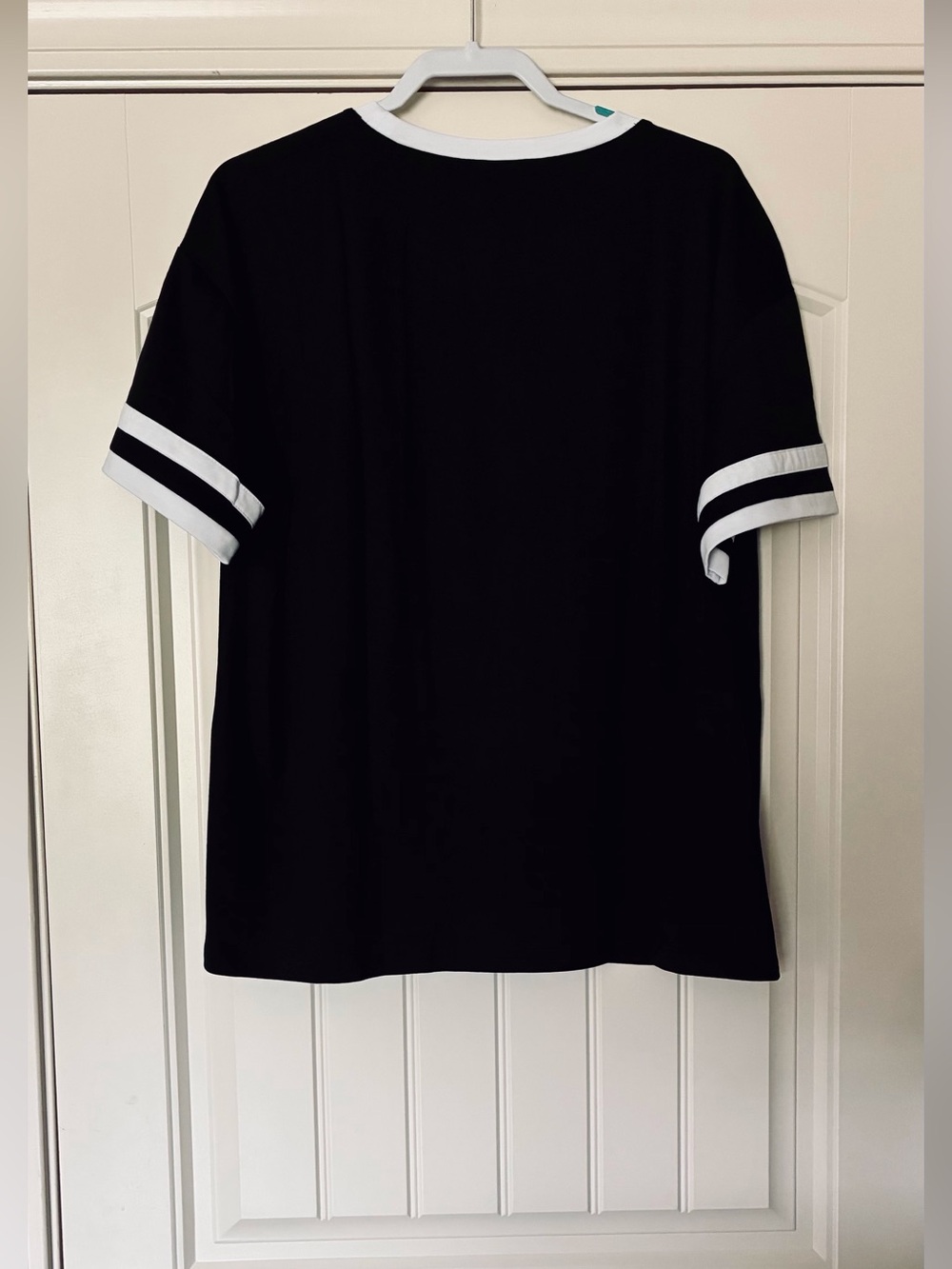 WIHOLL Crew Neck/Half Sleeve/Loose Fit Black Tee XL - Picture 5 of 6